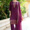 Dhiyona VV Utsav Women Kurta and Pant Sets Dupatta Viscose Rayon Silk Blend with Handwork