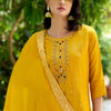 Dhiyona VV Vivah Women Kurta and Pant Sets Dupatta Viscose Rayon Silk Blend with Handwork