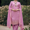 Dhiyona VV Shanti Lavender Women Kurta and Pant Sets Cotton Blend Fabric