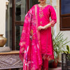 Dhiyona VV Women's Viscose Roman Silk Kurta Pant Dupatta Set