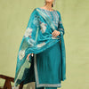 Dhiyona VV Aathmika Womens Viscose Roman Silk Embroidery Straight Kurta Pant with Dupatta Set