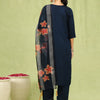 Dhiyona VV Akruti Womens Viscose Roman Silk Embroidery Straight Kurta Pant with Dupatta Set