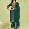 Dhiyona VV Parvati Women Cotton Silk Blend Kurta and Pant Sets with Handwork and Dupatta