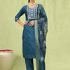 Dhiyona VV Bhairavi Women Kurta and Trousers Pant Set Silk Blend