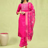 Dhiyona VV Chhaya Women Kurta and Trousers Pant Set Silk Blend