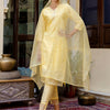 Dhiyona VV Women's Silk BlendEmbroidered Kurta And Pant Set With Dupatta