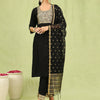 Dhiyona VV Women's Cotton Blend Kurta Pant Dupatta Set