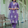 Dhiyona VV Women's Silk Blend Kurta Pant Dupatta Set