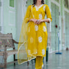 Dhiyona VV Women's Silk Blend Kurta Pant Dupatta Set