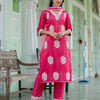 Dhiyona VV Women's Silk Blend Kurta Pant Dupatta Set