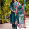 Dhiyona VV Women's Silk Blend Kurta Pant Dupatta Set
