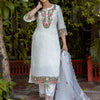 Dhiyona VV Women's Silk Blend Kurta Pant Dupatta Set