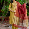 Dhiyona VV Women's Kurta Set with Dupatta Foil Print Kurta Set forDhiyona VV Women's