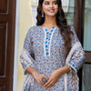 Dhiyona VV Women Cotton Blend Kurta Pant Dupatta Set