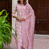 Dhiyona VV Women Cotton Blend Kurta Pant Dupatta Set