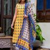 Dhiyona VV Women Cotton Blend Kurta Pant Dupatta Set