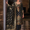 Dhiyona VV Women's Silk Blend Kurta Pant Dupatta Set