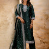 Dhiyona VV Women's Embroidered Cotton Blend Kurta Pant Sets with Dupatta