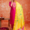 Dhiyona VV Women Silk Blend Kurta Pant Dupatta Set