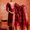 Dhiyona VV Gangotri Premium Kurta Set with Bottom and Dupatta Zari Work Comfortable Stylish