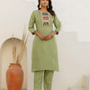 Dhiyona VV Hazel Women Kurta and Trousers Pant Sets Cotton Blend