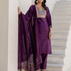 Dhiyona VV Ilina Women Kurta and Trousers Pant Sets Cotton Blend