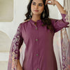 Dhiyona VV Suhani Purple Silk Blend Women Ethnic Suit Sets