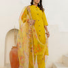 Dhiyona VV Suhani Yellow Silk Blend Women Ethnic Suit Sets