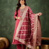 Dhiyona VV Neria Women Ethnic Motifs Embroidered Kurta with Trousers & Dupatta