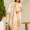 Dhiyona VV Charvi Cream Floral Print Silk Women Kurta Sets With Printed Dupatta Suits