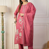 Dhiyona VV Samyuktha Yellow Embroidery Silk Straight Kurta With Trousers & Dupatta Sets