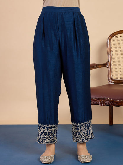Dhiyona VV Teal Women's Designer Kurta Pant Set Premium Pattern Collection