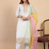 Dhiyona VV Off-white Women's Designer Kurta Pant Set Premium Pattern Collection