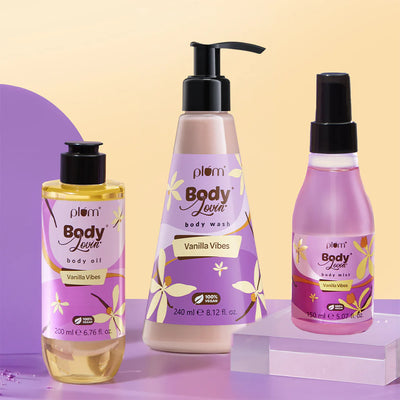 Vanilla Vibes Shower-Moisturize-Mist Trio by BodyLovin'