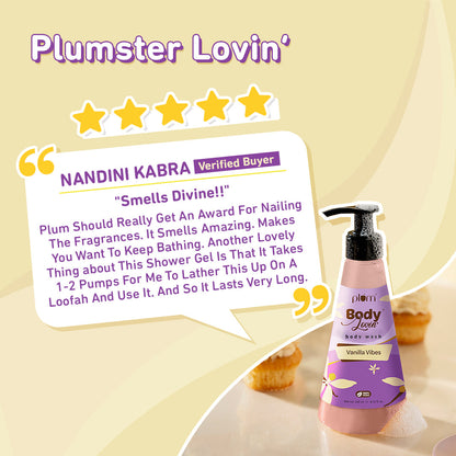 Plum Goodness Vanilla Vibes Body Wash by BodyLovin'
