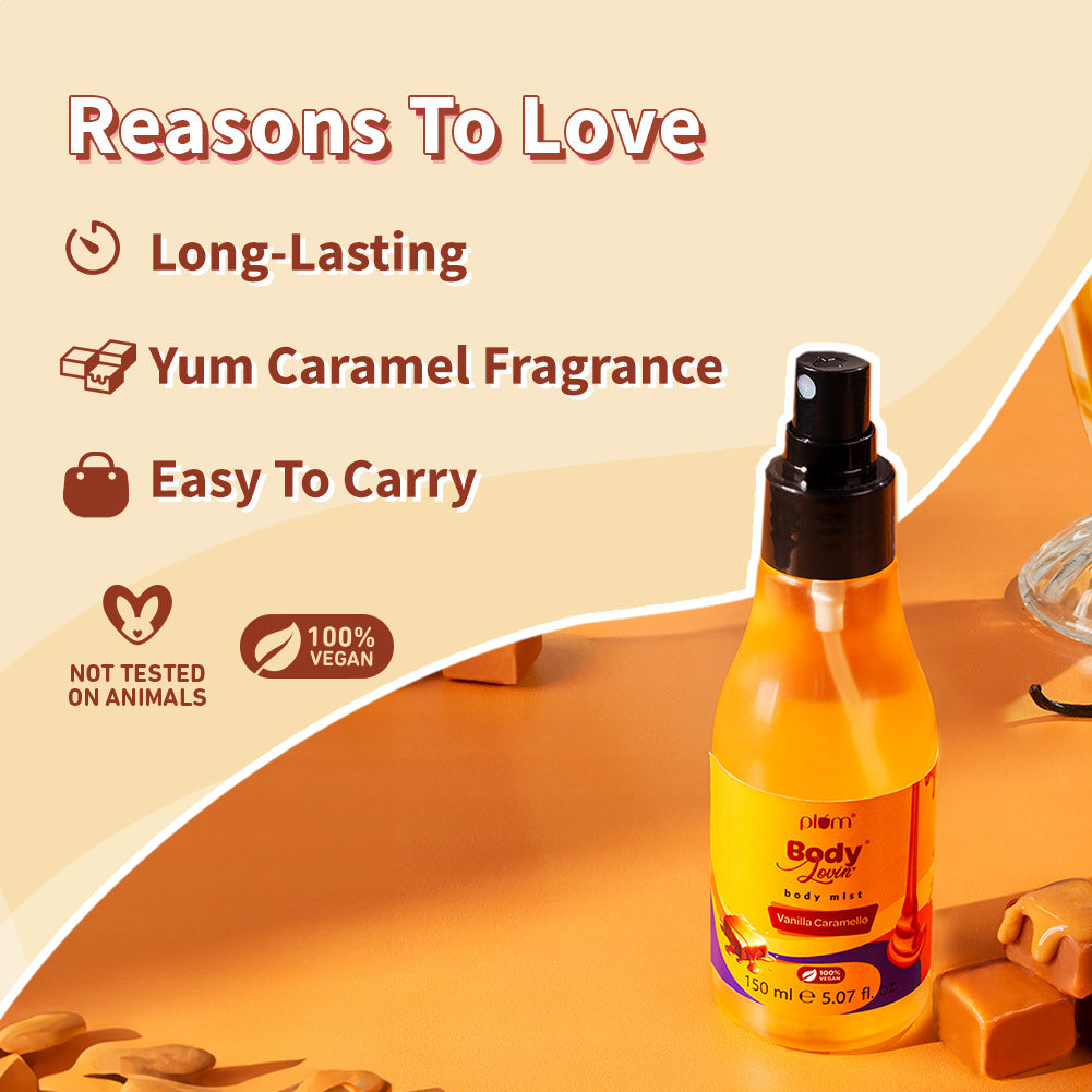 Plum Goodness Vanilla Caramello Body Mist by BodyLovin'