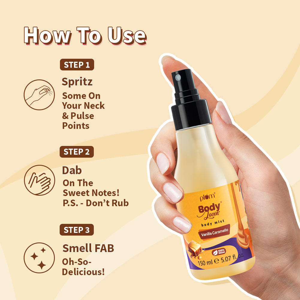 Plum Goodness Vanilla Caramello Body Mist by BodyLovin'