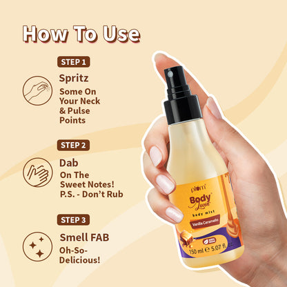 Plum Goodness Vanilla Caramello Body Mist by BodyLovin'