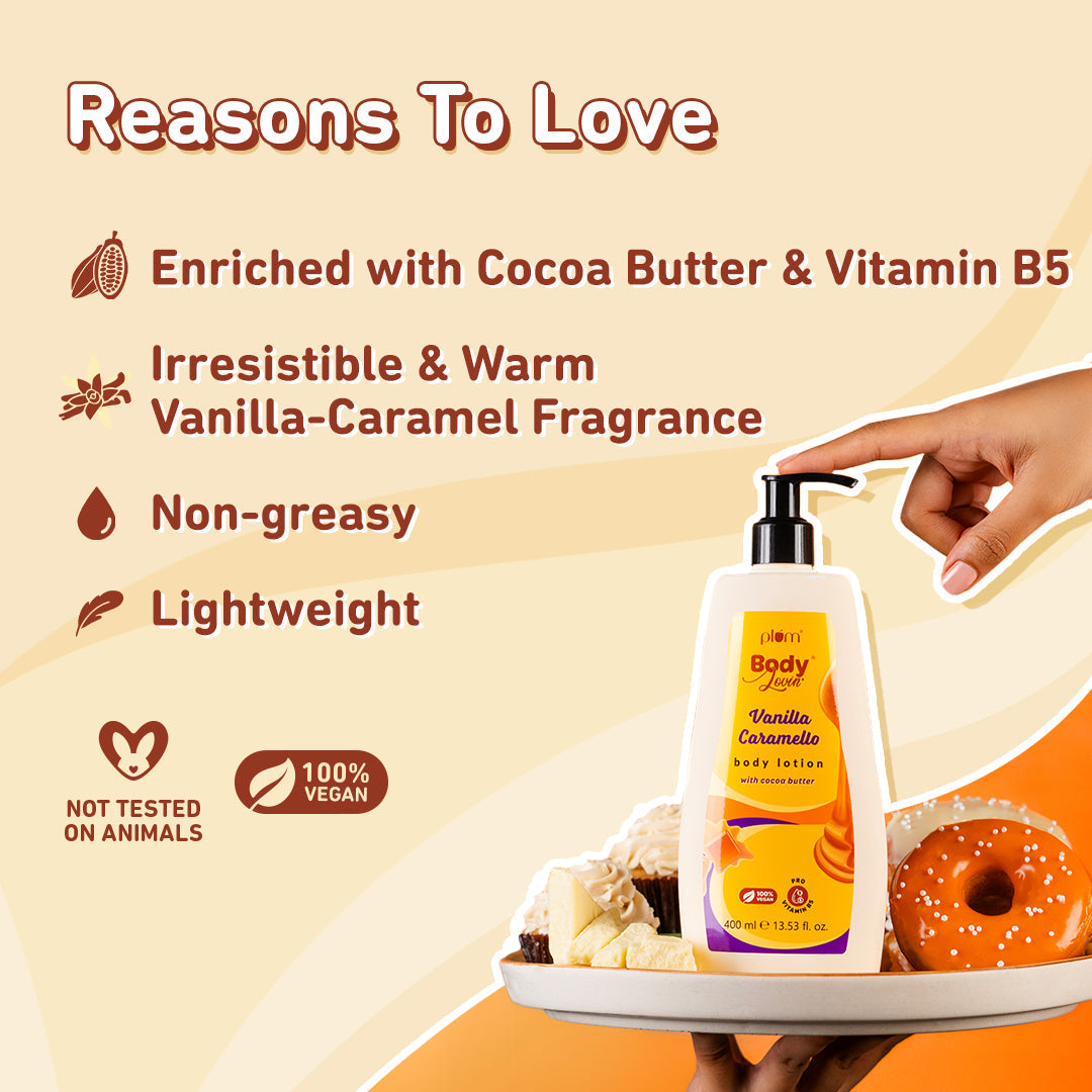 Plum Goodness Smell Delish Vanilla Caramello Lotion & Perfume Duo by BodyLovin'