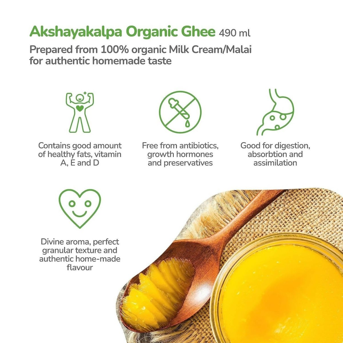 Akshayakalpa Organic Cow Ghee - Indyancart