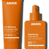 Arata Brightening Face Serum & Sunscreen Gel Combo