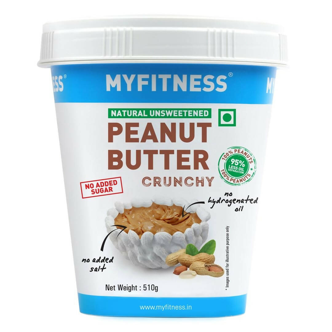 Myfitness All Natural Unsweetened Peanut Butter Crunchy - Indyancart