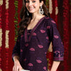 Dhiyona IE Women Floral Printed Regular Pure Cotton Kurta with Trousers