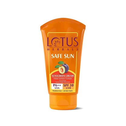 Lotus Herbals Safe Sun SPF 30 PA++ Sunscreen Cream - Indyancart