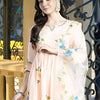 Dhiyona IE Floral Printed Empire Thread Work Pure Cotton Kurta with Trousers & With Dupatta
