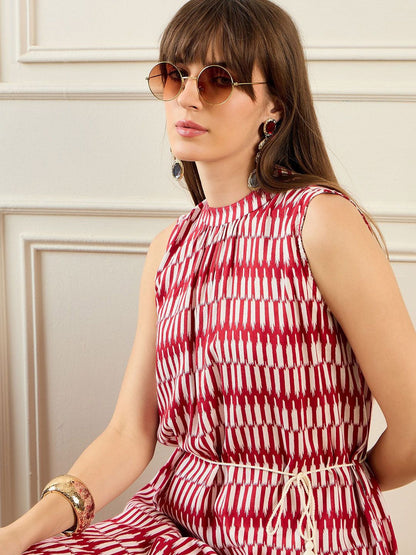 Dhiyona IE Geometric Printed A-line Kurta