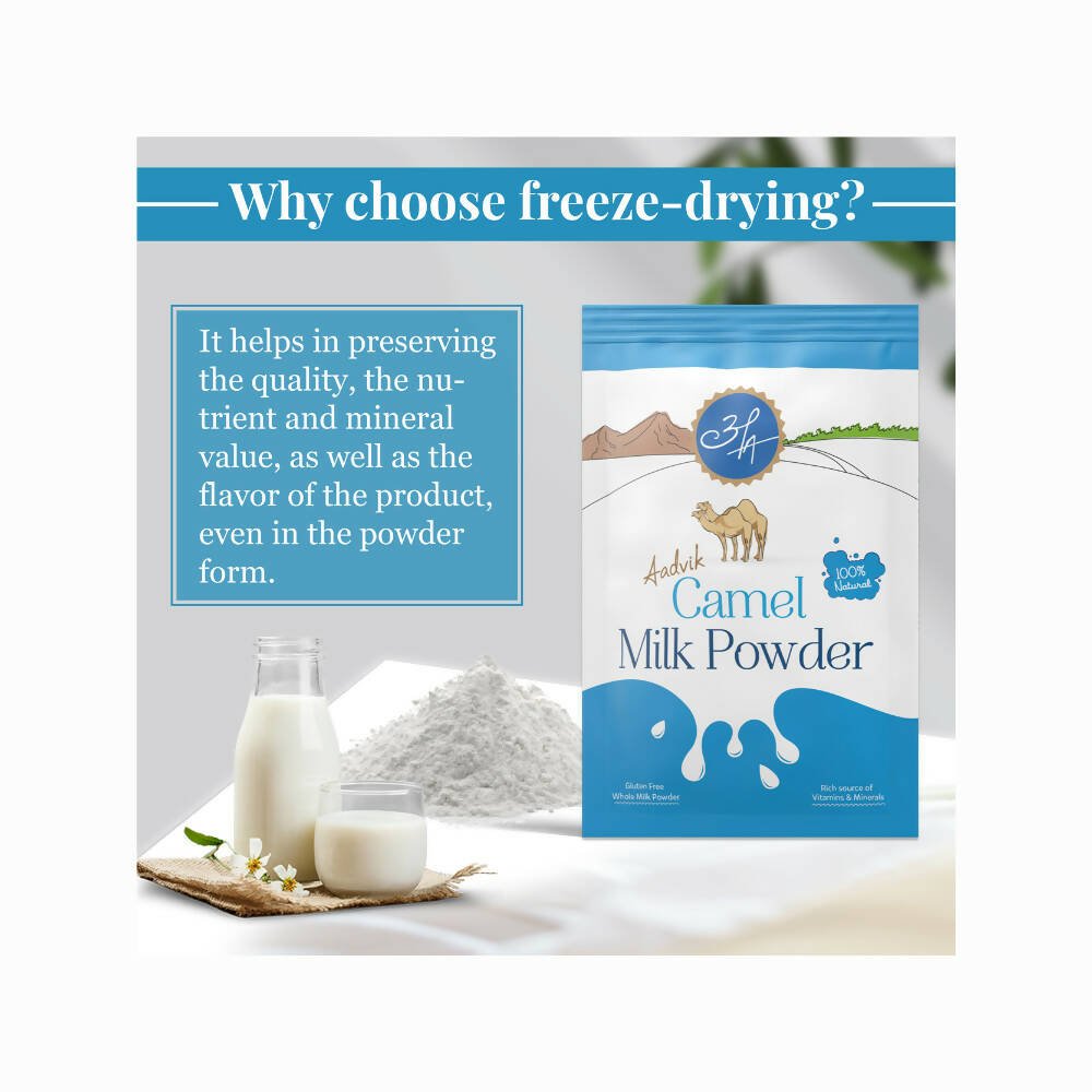Aadvik Camel Milk Powder Freeze-Dried Sachets - Indyancart