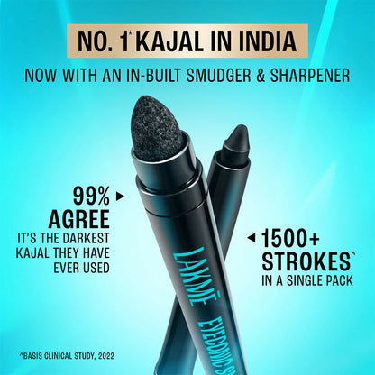 Lakme 9-5 Eyeconic Smokey Kajal - Black