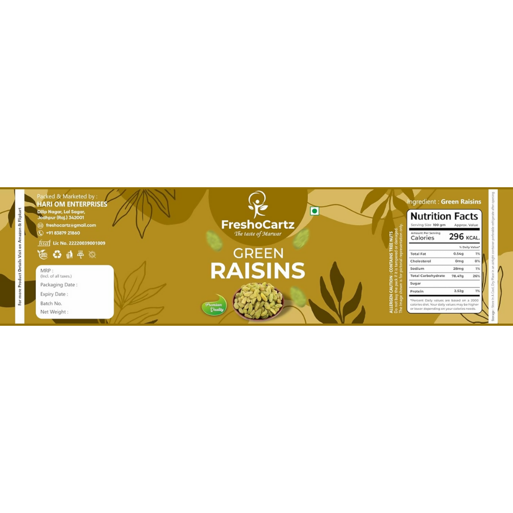 FreshoCartz California Almonds & Green Raisins Combo