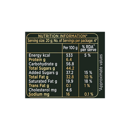 Cadbury Bournville Fruit and Nut dark chocolate bar with visible pieces of dried fruit and nuts on the packaging